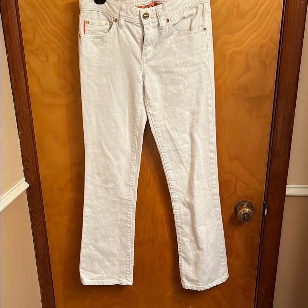 Pre-Owned Tory Burch Classic Tory Boot Jeans Size 25